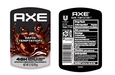 Label (Axe Dark Temptation 48h Sweat And Odor Protection Antiperspirant Deodorant Stick   Artwork)